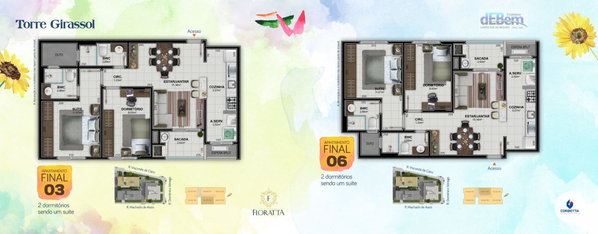 Apartamento à venda com 2 quartos, 67m² - Foto 11