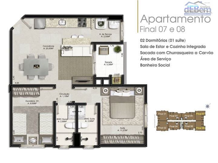 Apartamento à venda com 3 quartos, 80m² - Foto 9