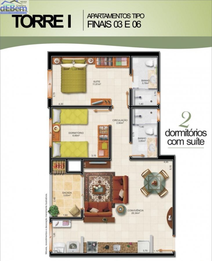 Apartamento à venda com 3 quartos, 86m² - Foto 9