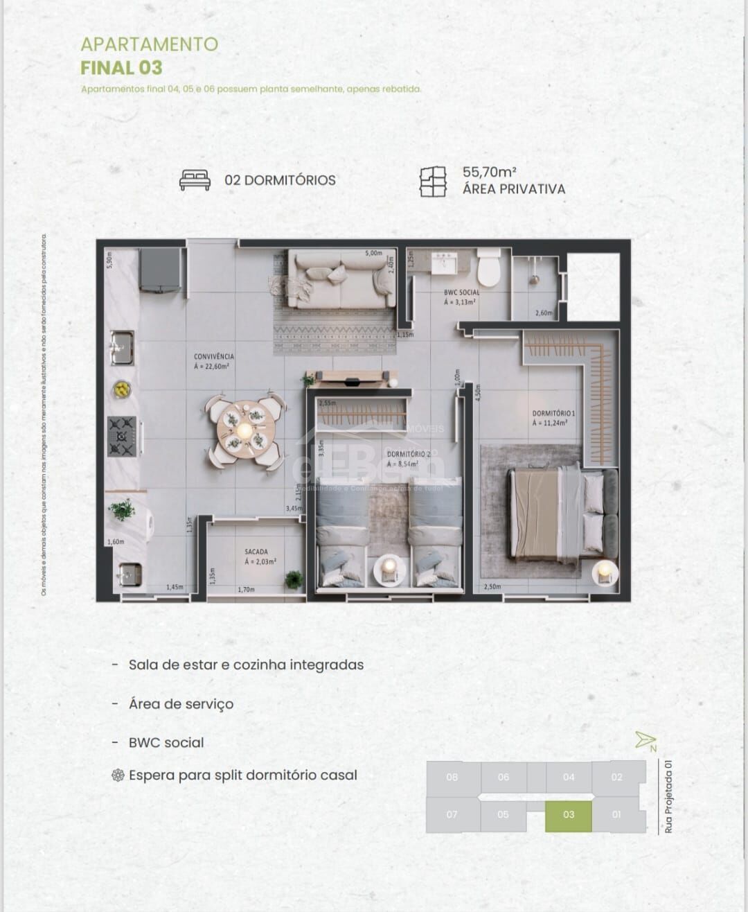 Apartamento à venda com 3 quartos, 73m² - Foto 10
