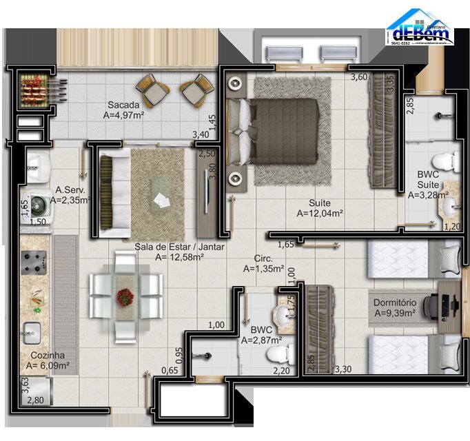 Apartamento à venda com 2 quartos, 65m² - Foto 13