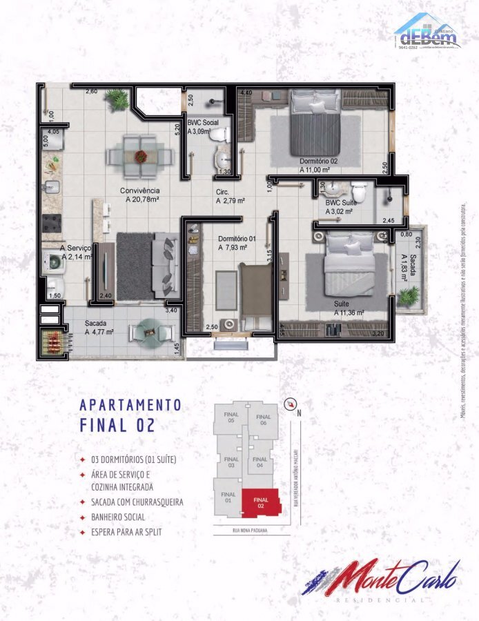 Apartamento à venda com 3 quartos, 84m² - Foto 8