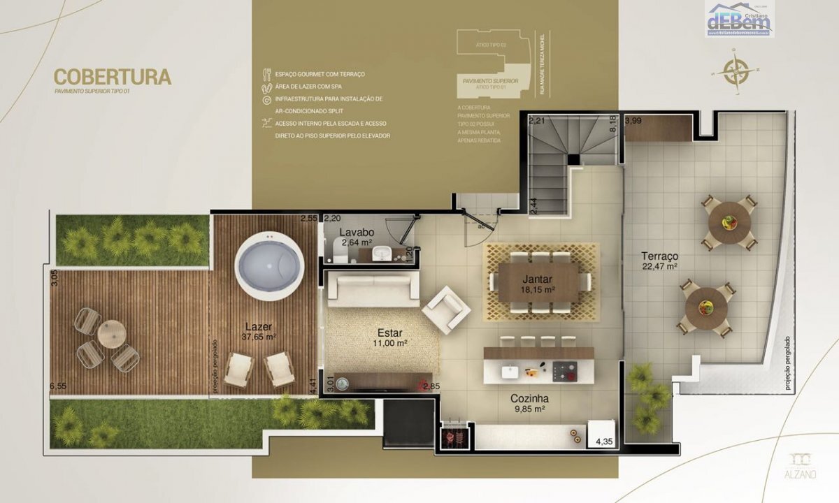 Apartamento à venda com 3 quartos, 158m² - Foto 4