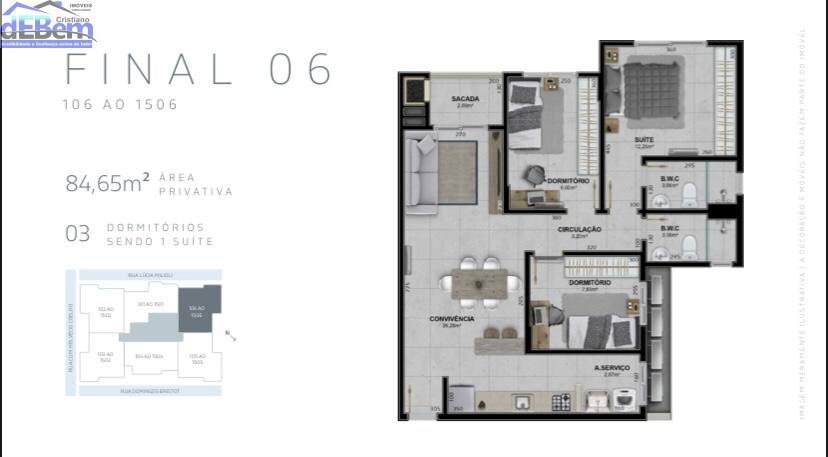 Apartamento à venda com 2 quartos, 75m² - Foto 19
