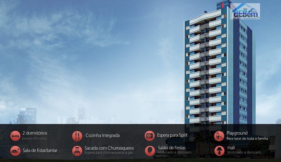 Apartamento à venda com 2 quartos, 68m² - Foto 1