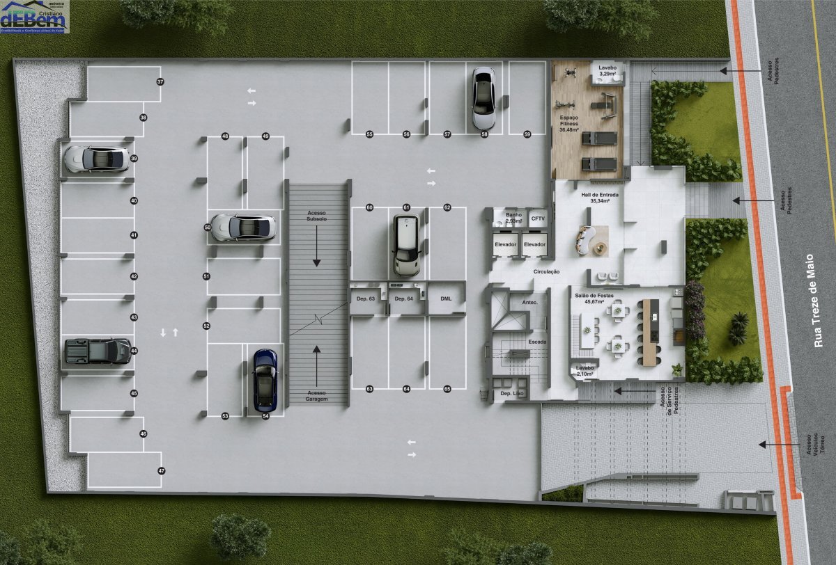 Apartamento à venda com 2 quartos, 65m² - Foto 13