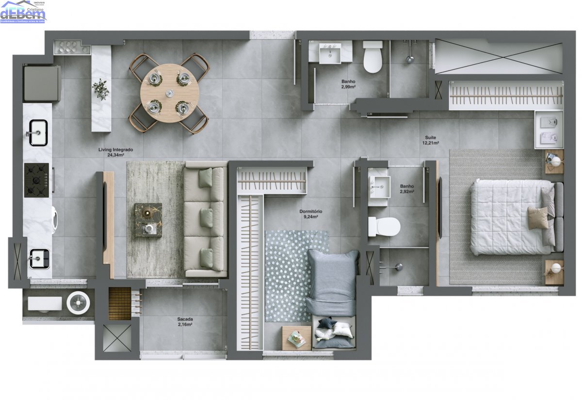 Apartamento à venda com 2 quartos, 65m² - Foto 23