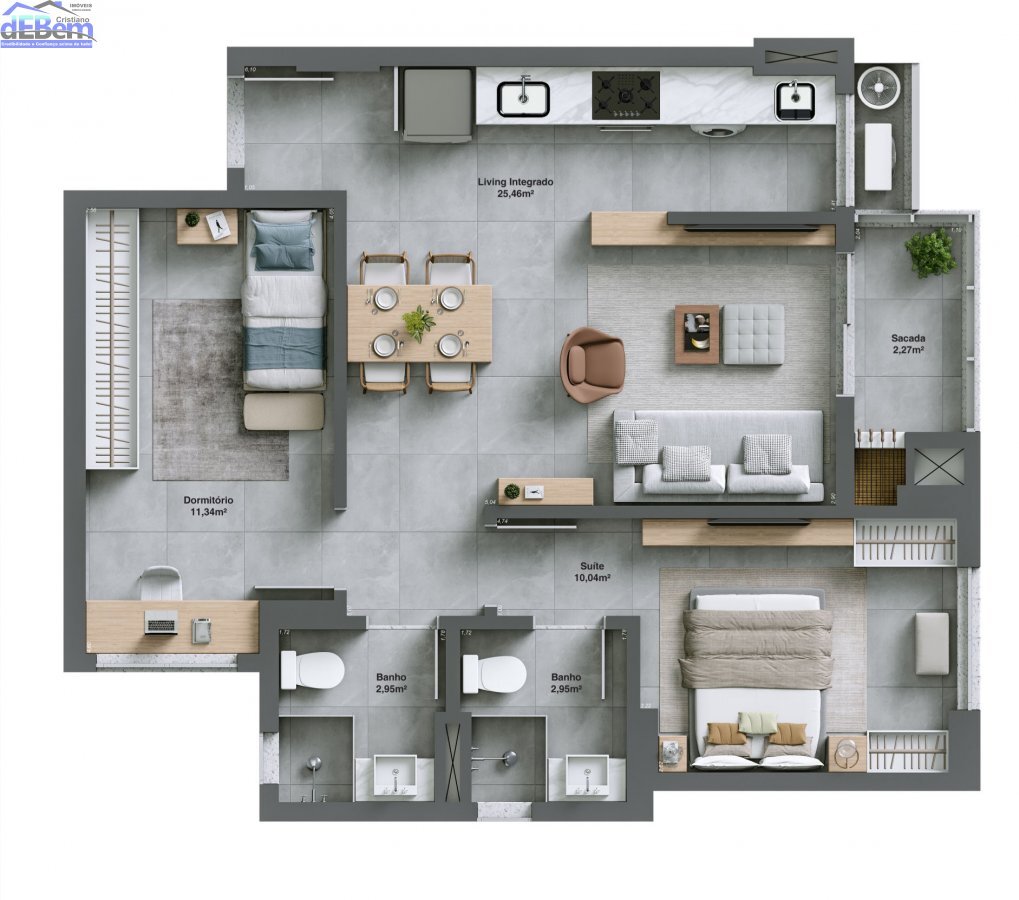 Apartamento à venda com 2 quartos, 65m² - Foto 18