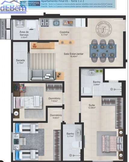 Apartamento à venda com 2 quartos, 69m² - Foto 21
