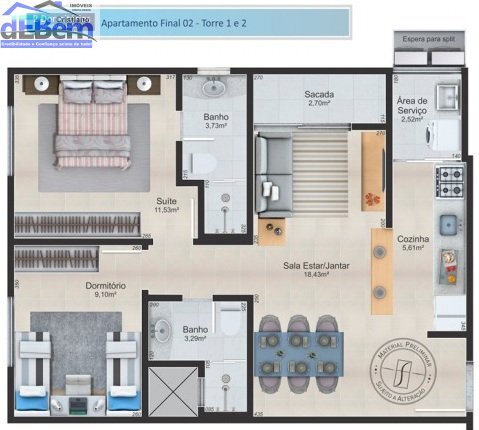 Apartamento à venda com 2 quartos, 69m² - Foto 22