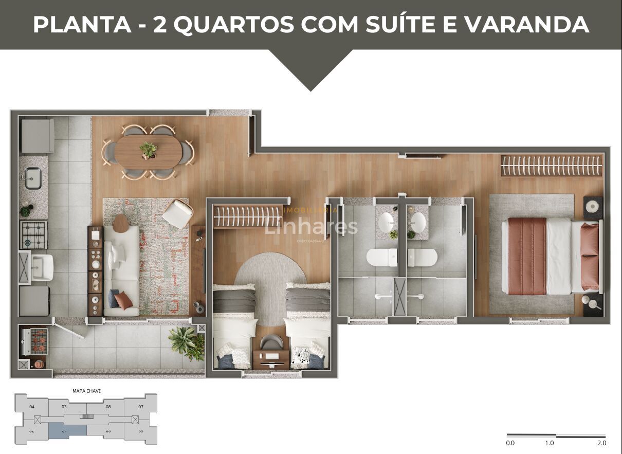 Apartamento, 2 quartos, 56 m² - Foto 26