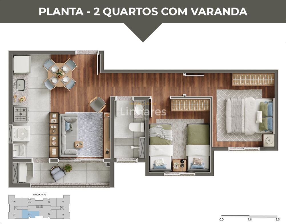 Apartamento, 2 quartos, 51 m² - Foto 17