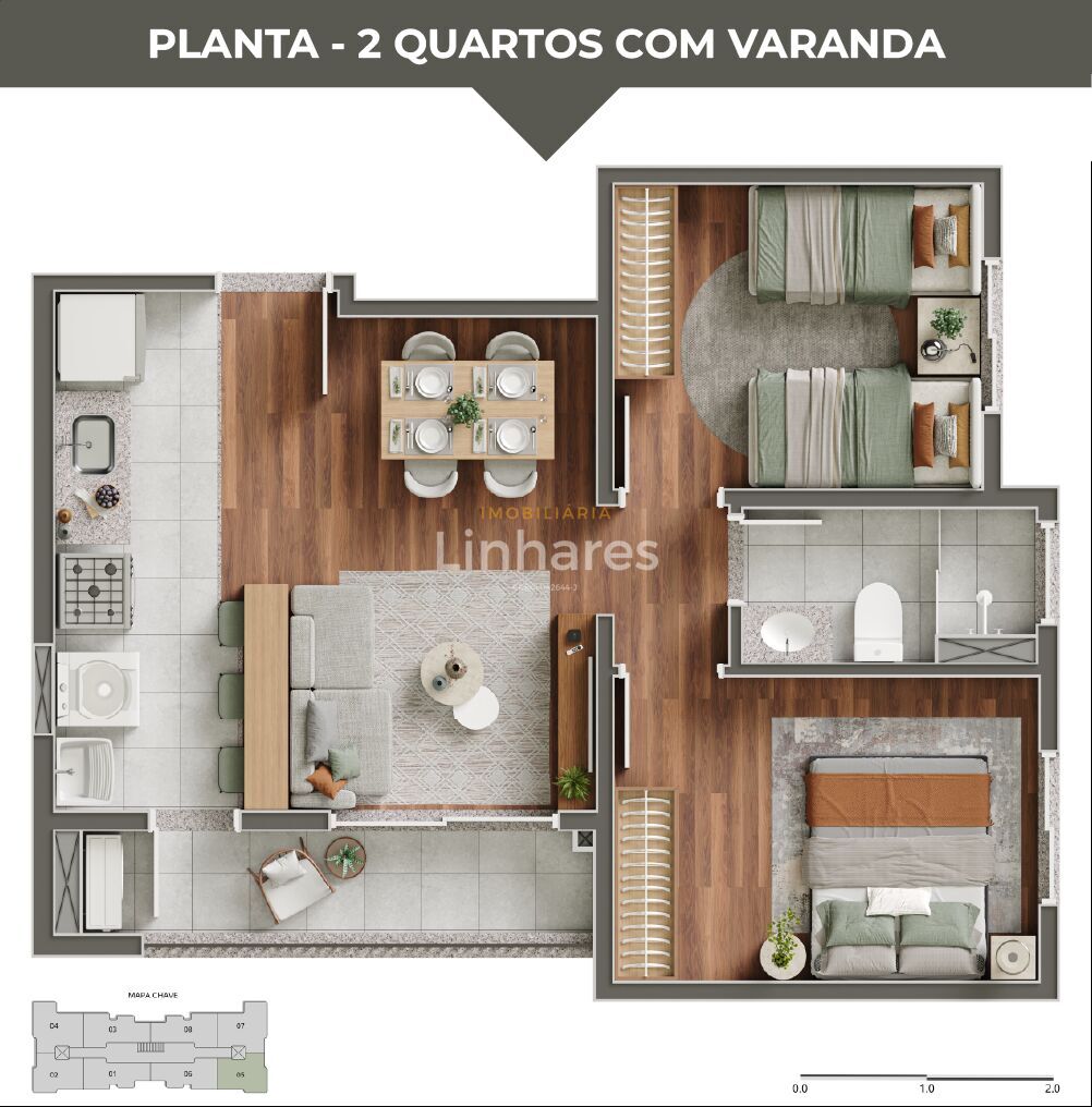 Apartamento, 2 quartos, 51 m² - Foto 18