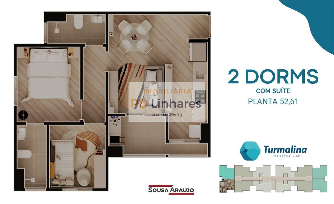 Apartamento à venda com 2 quartos, 50m² - Foto 10