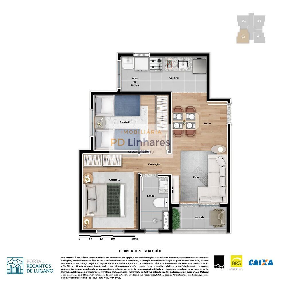 Apartamento à venda com 2 quartos, 47m² - Foto 10