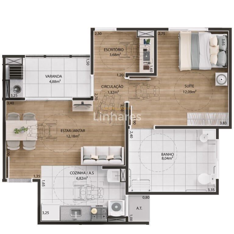 Apartamento à venda com 2 quartos, 55m² - Foto 18