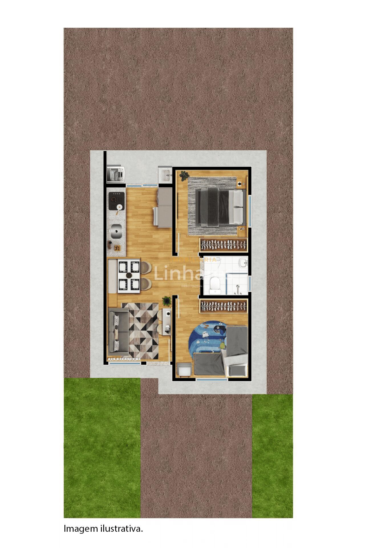 Casa, 2 quartos, 42 m² - Foto 11