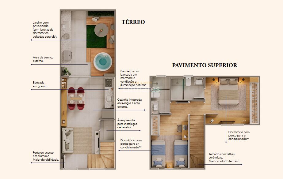 Casa, 2 quartos, 52 m² - Foto 2