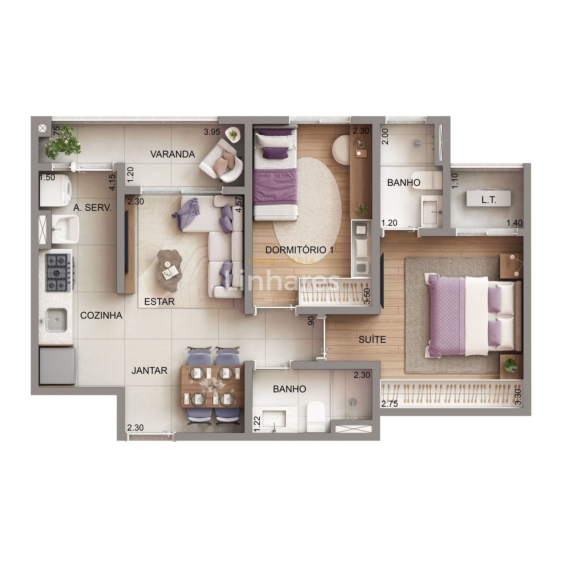 Apartamento, 2 quartos, 54 m² - Foto 9