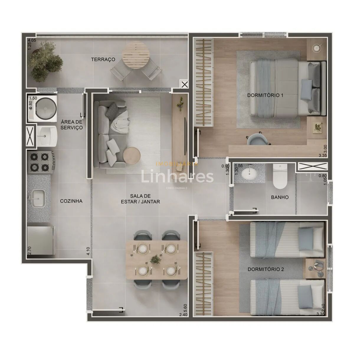 Apartamento, 2 quartos, 54 m² - Foto 13