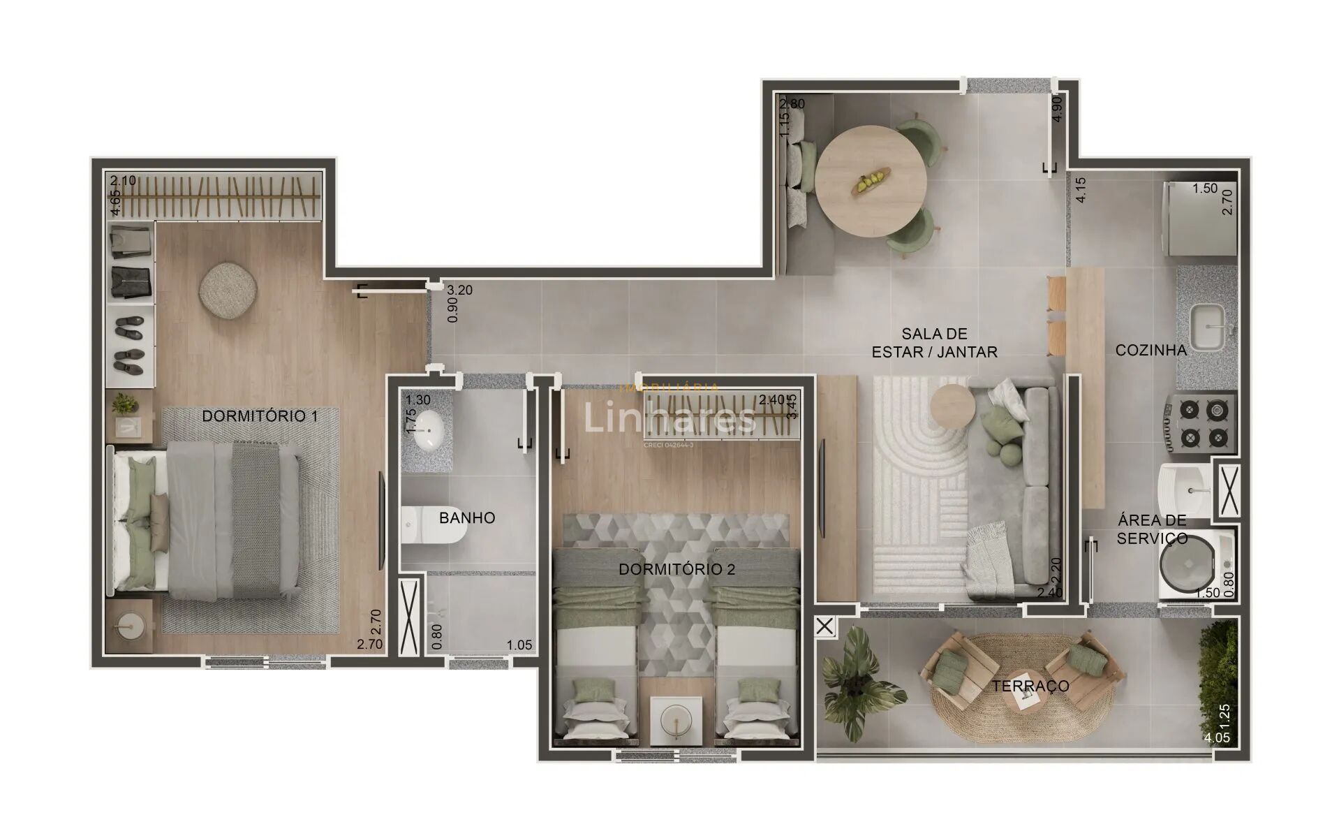 Apartamento, 2 quartos, 54 m² - Foto 11