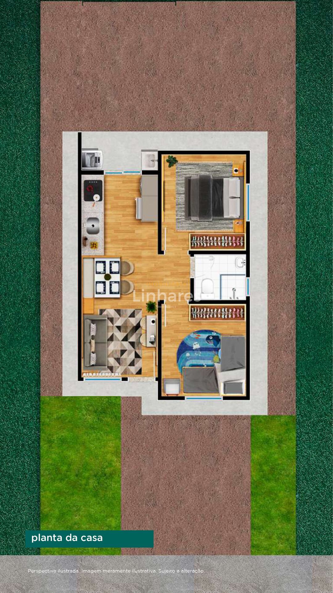 Casa, 2 quartos, 42 m² - Foto 13