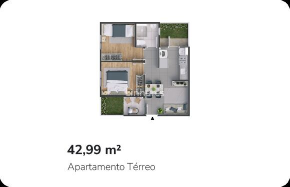 Apartamento, 2 quartos, 42 m² - Foto 3