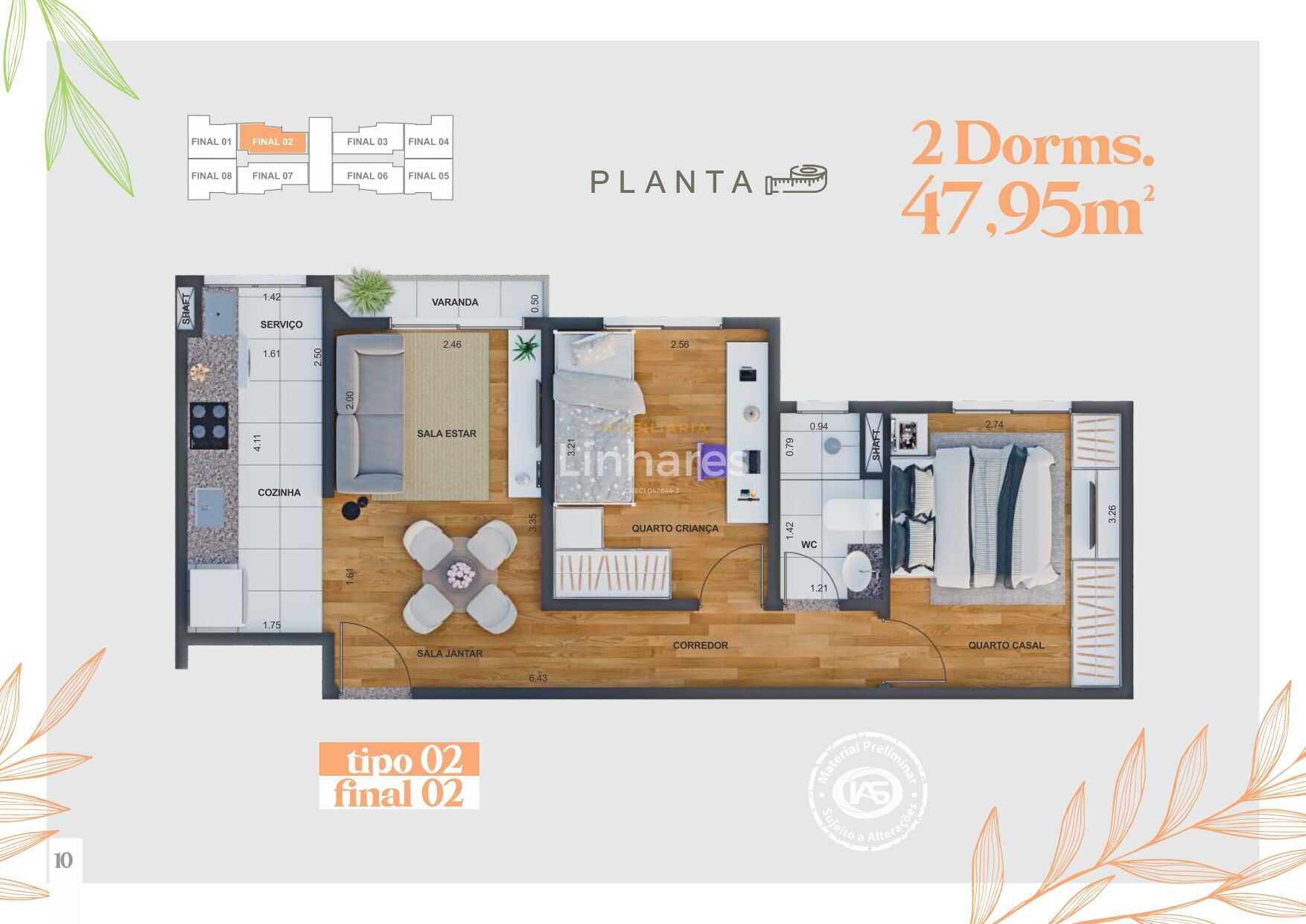 Apartamento, 2 quartos, 47 m² - Foto 6