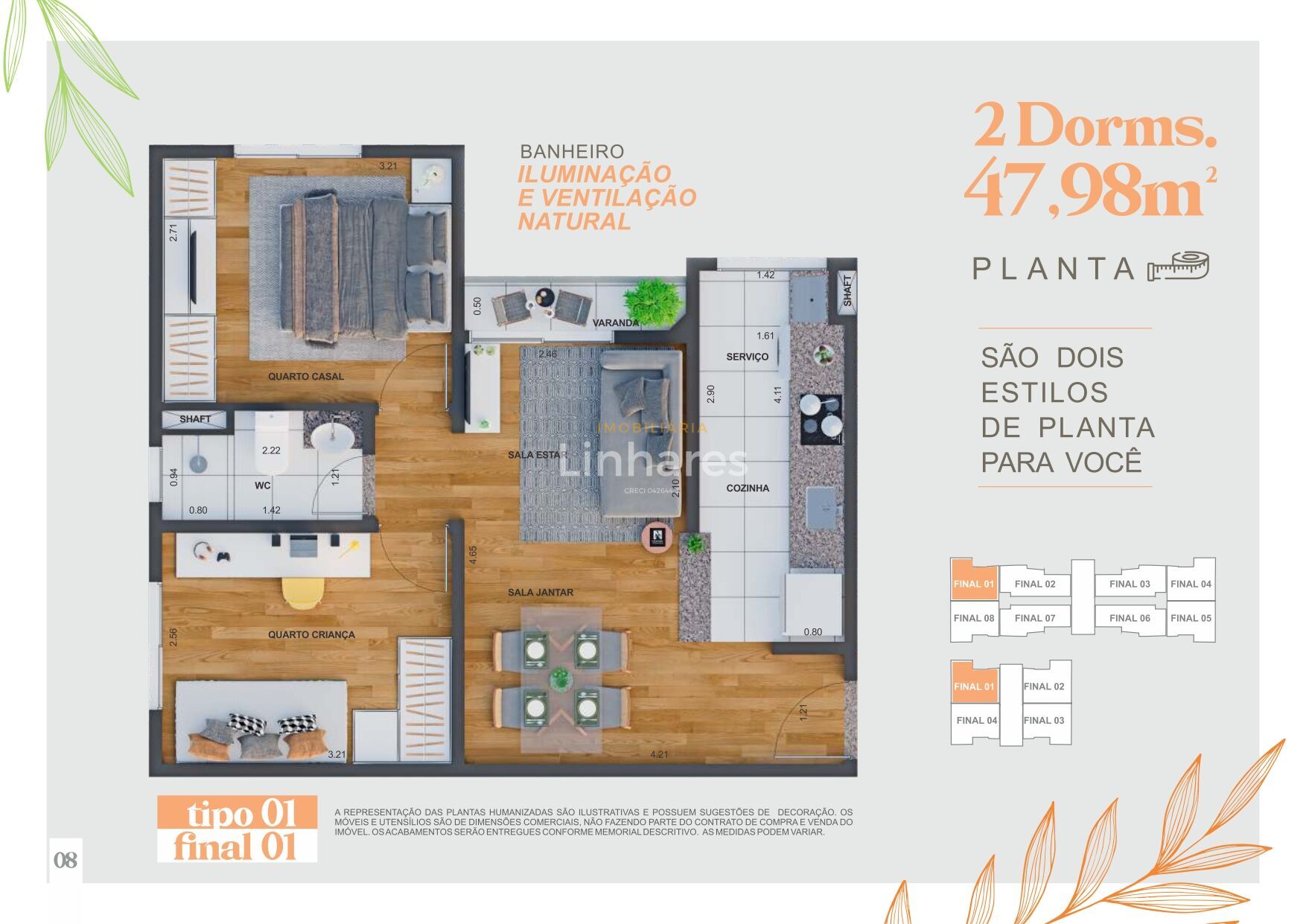 Apartamento, 2 quartos, 47 m² - Foto 4