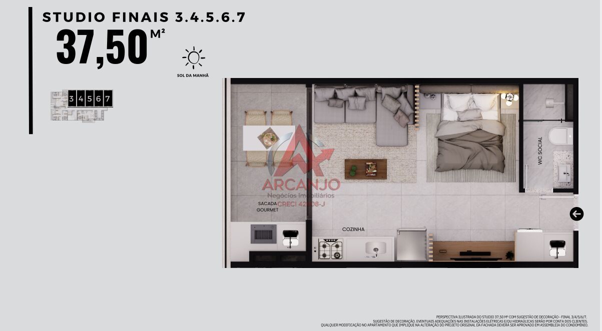 Apartamento, 1 quarto, 49 m² - Foto 38