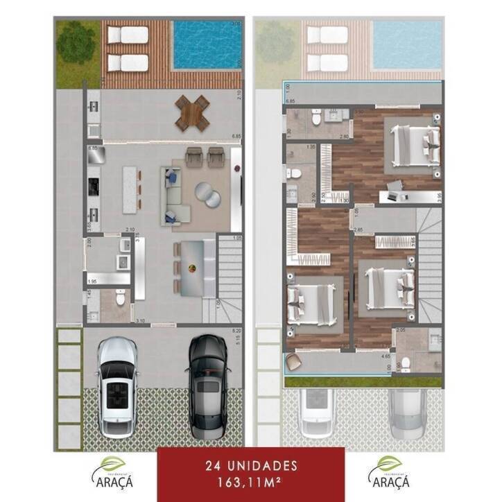 Casa de Condomínio, 3 quartos - Foto 4