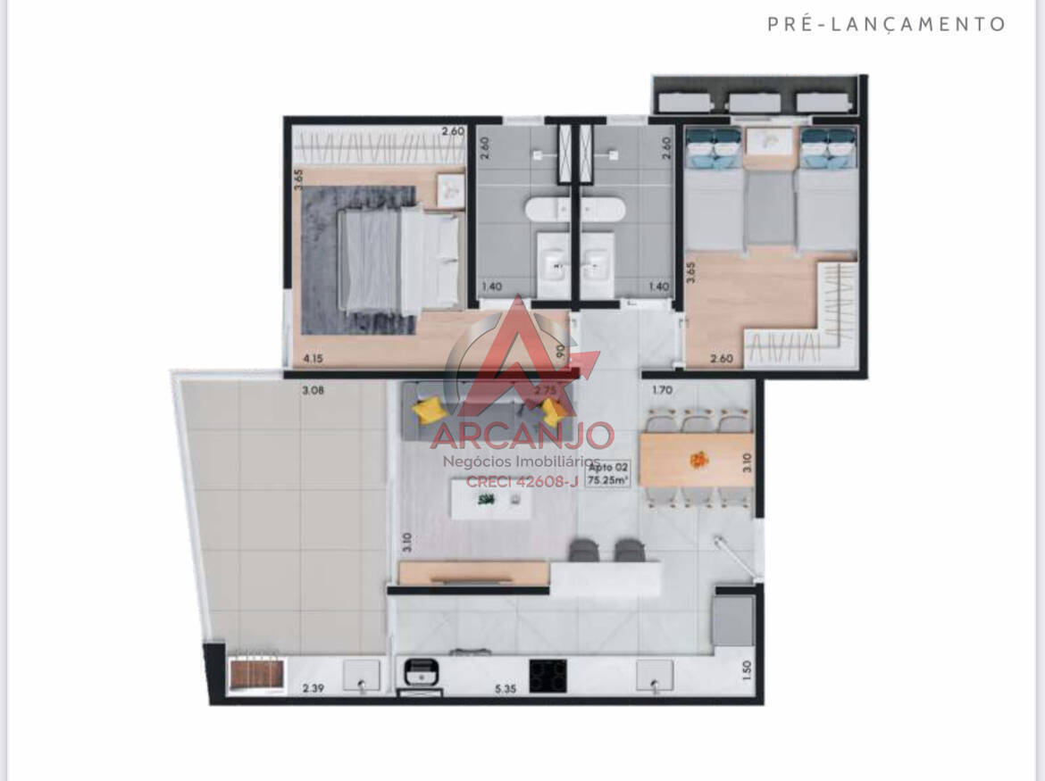 Apartamento, 2 quartos, 72 m² - Foto 7