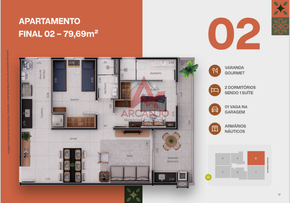 Apartamento, 2 quartos, 72 m² - Foto 10