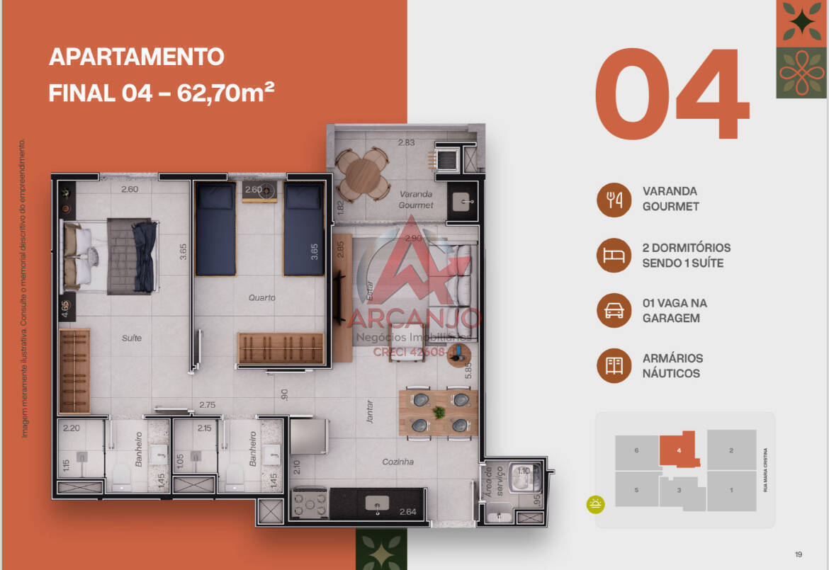 Apartamento, 2 quartos, 72 m² - Foto 9