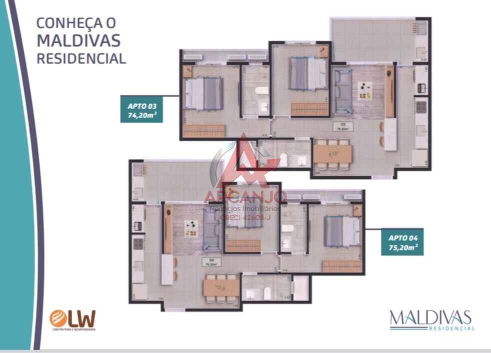 Apartamento, 2 quartos, 75 m² - Foto 9