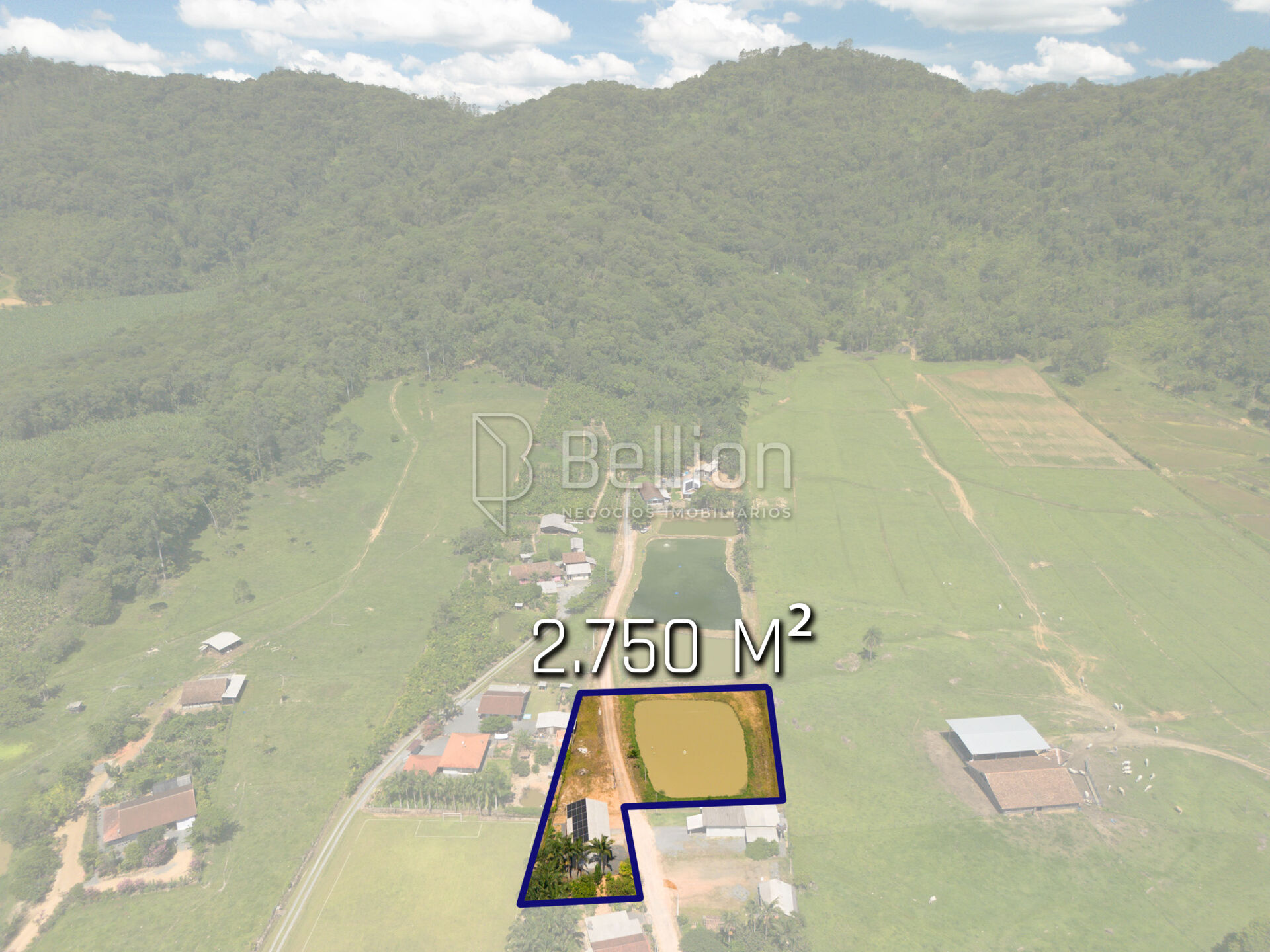 Terreno com 2.750 m e imóveis com renda na Estrada do Pomerano - Rio dos Cedros - foto 1