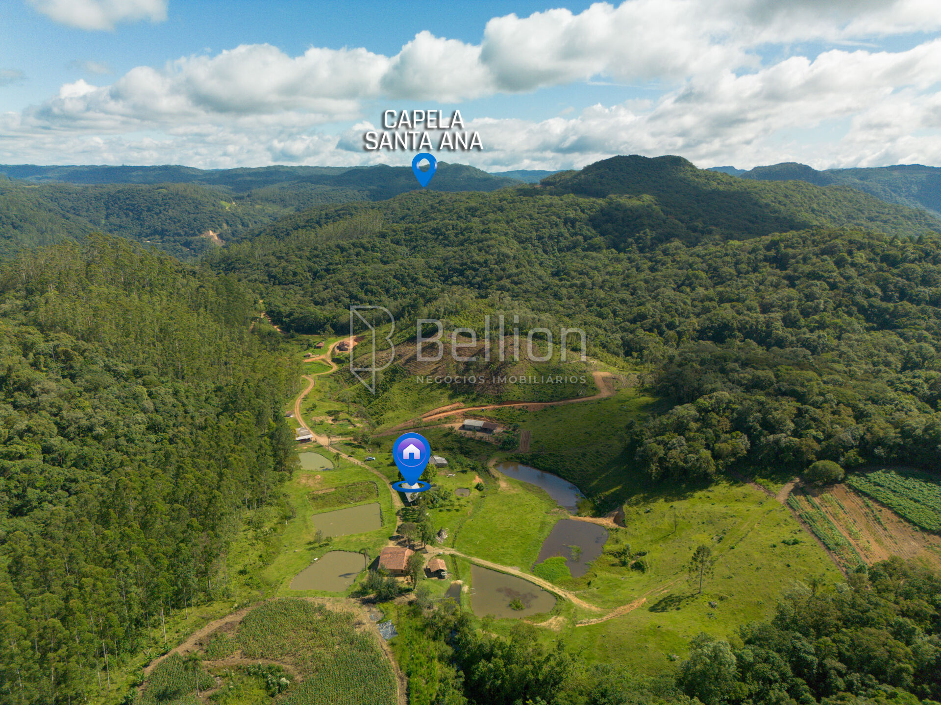 Sítio completo com lagoas, ribeirão e nascente em Rio dos Cedros — foto 3