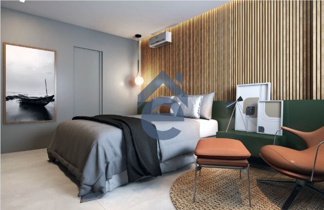 Apartamento à venda com 1 quarto, 46m² - Foto 1