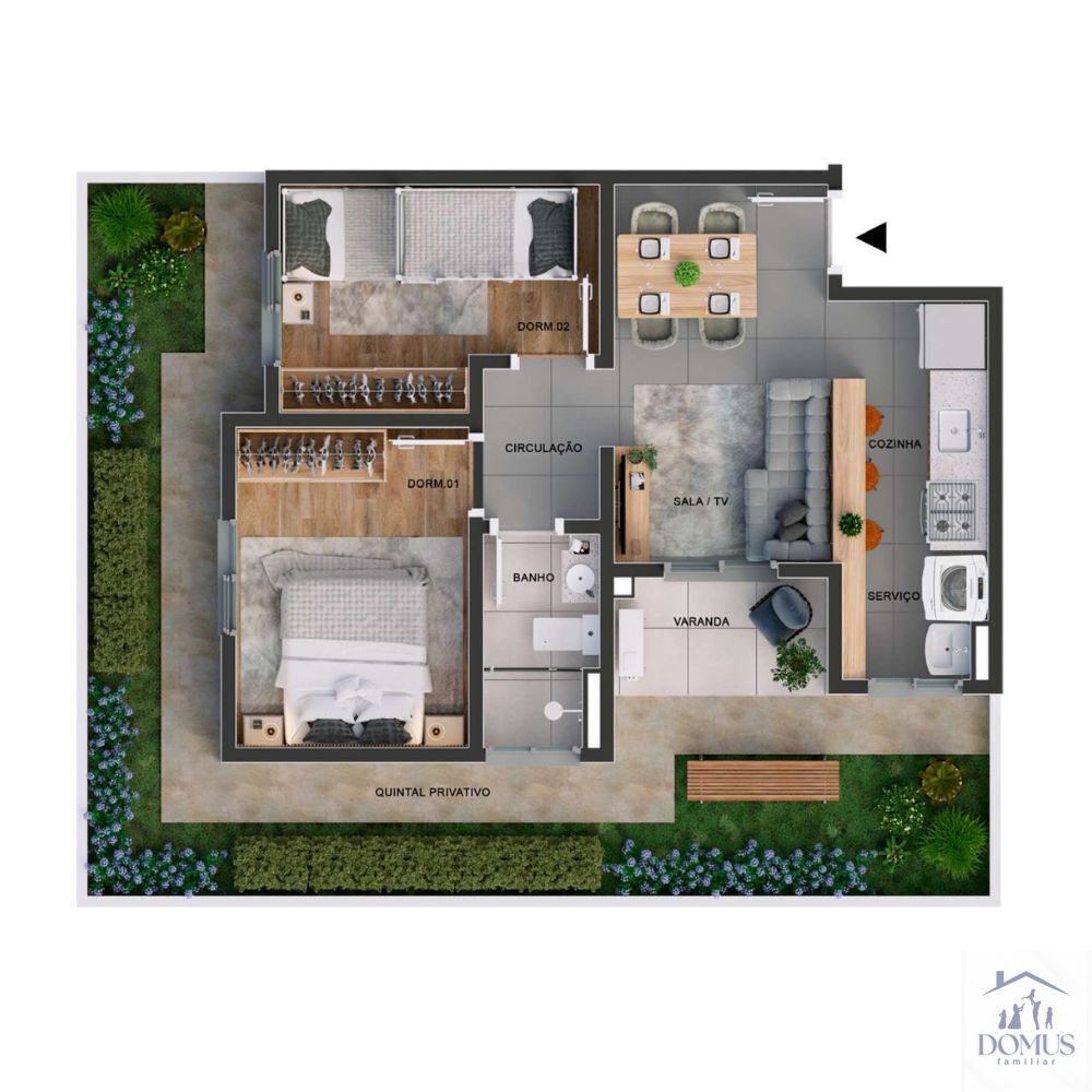 Apartamento, 2 quartos, 42 m² - Foto 5