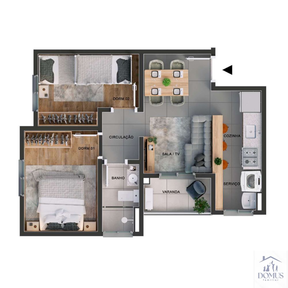 Apartamento, 2 quartos, 42 m² - Foto 16
