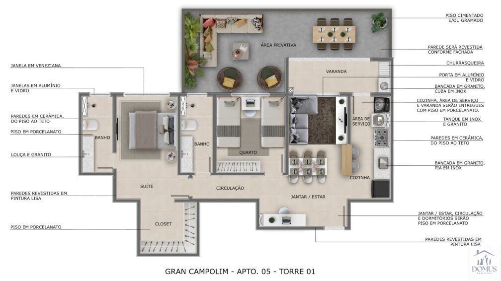 Apartamento, 2 quartos, 58 m² - Foto 4