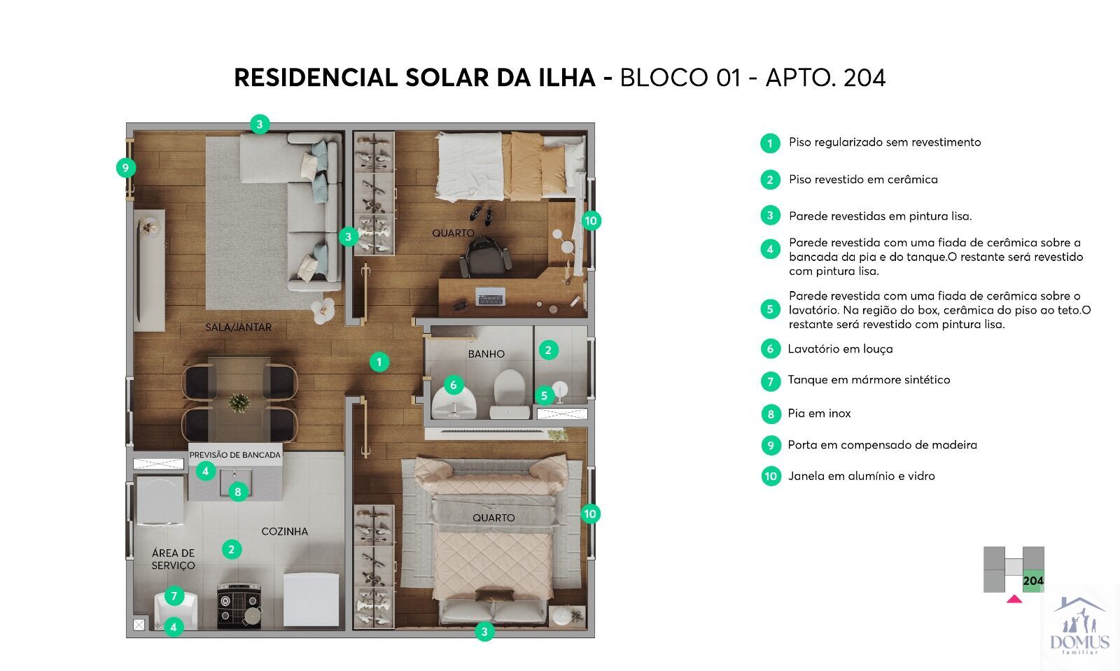 Apartamento, 2 quartos, 39 m² - Foto 9