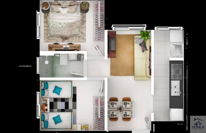 Apartamento, 2 quartos, 42 m² - Foto 3