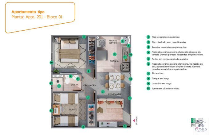 Apartamento, 2 quartos, 40 m² - Foto 14
