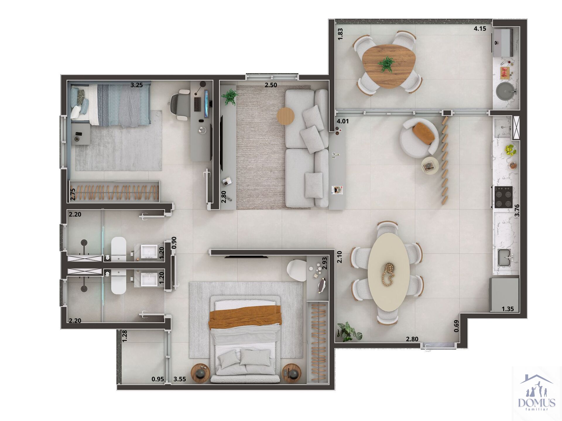 Apartamento, 2 quartos, 60 m² - Foto 52