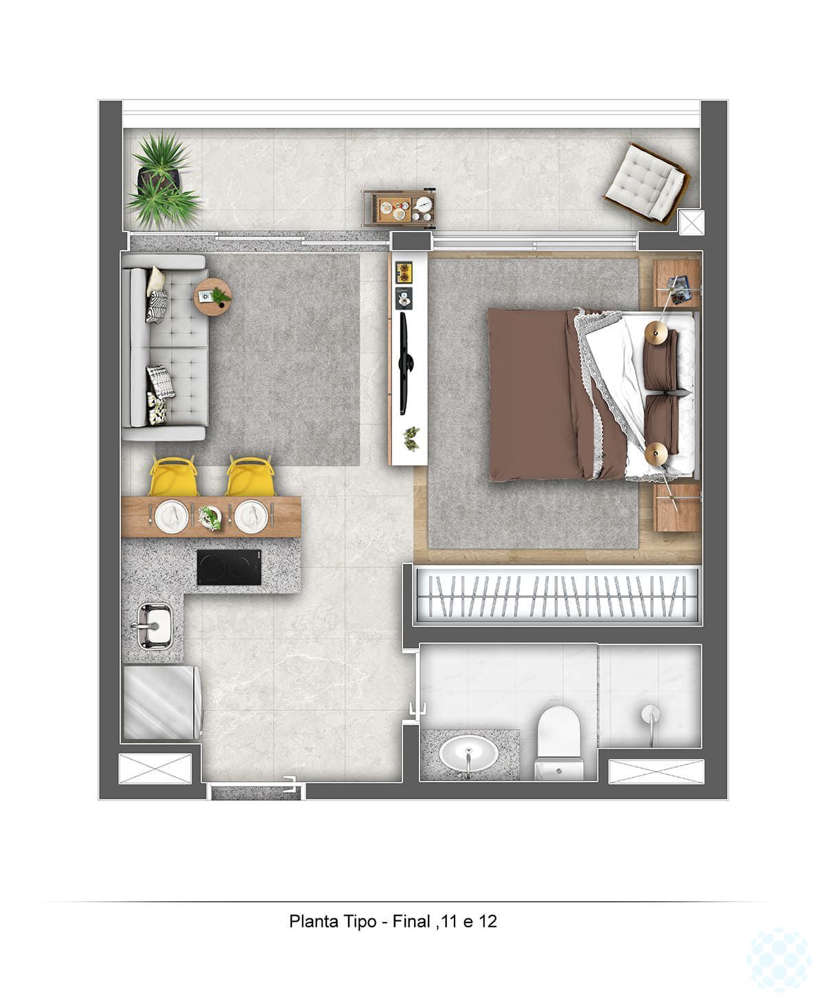Apartamento à venda com 1 quarto, 21m² - Foto 11