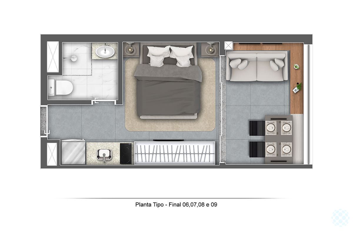 Apartamento à venda com 1 quarto, 21m² - Foto 10