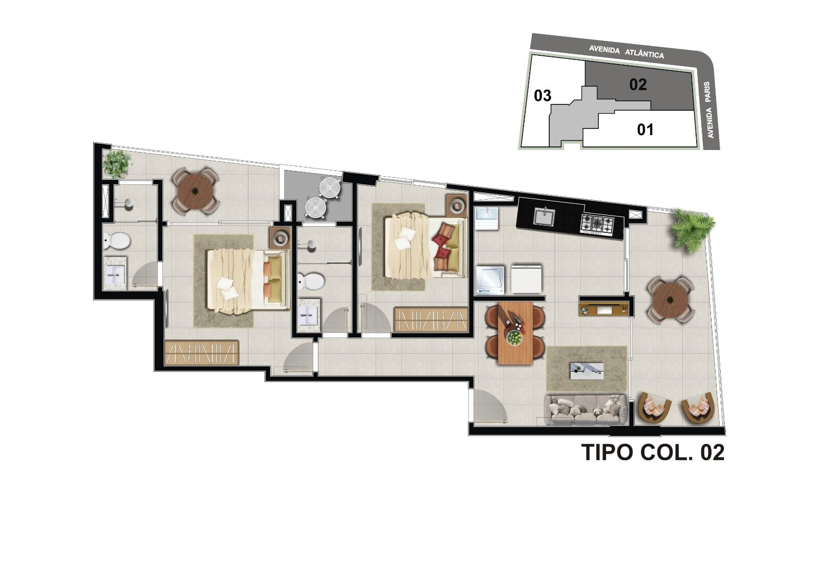 Apartamento à venda com 2 quartos, 70m² - Foto 7