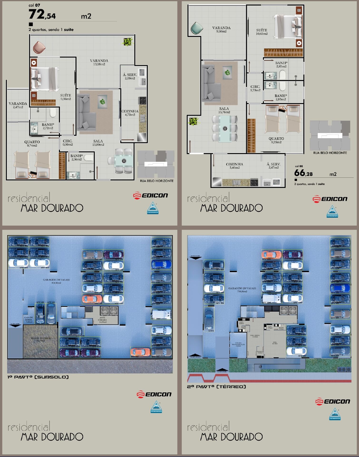 Apartamento à venda com 2 quartos, 71m² - Foto 4