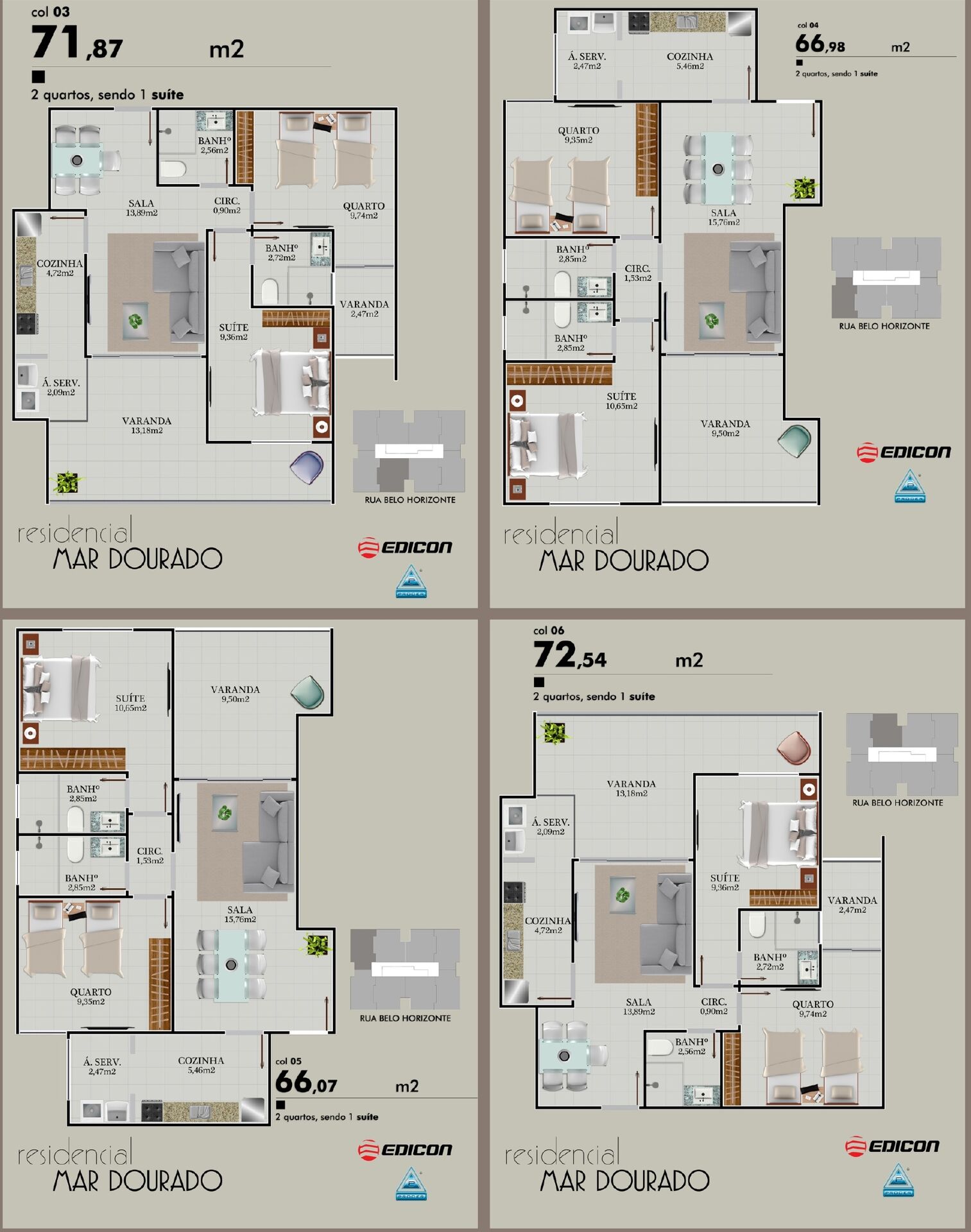 Apartamento à venda com 2 quartos, 71m² - Foto 5